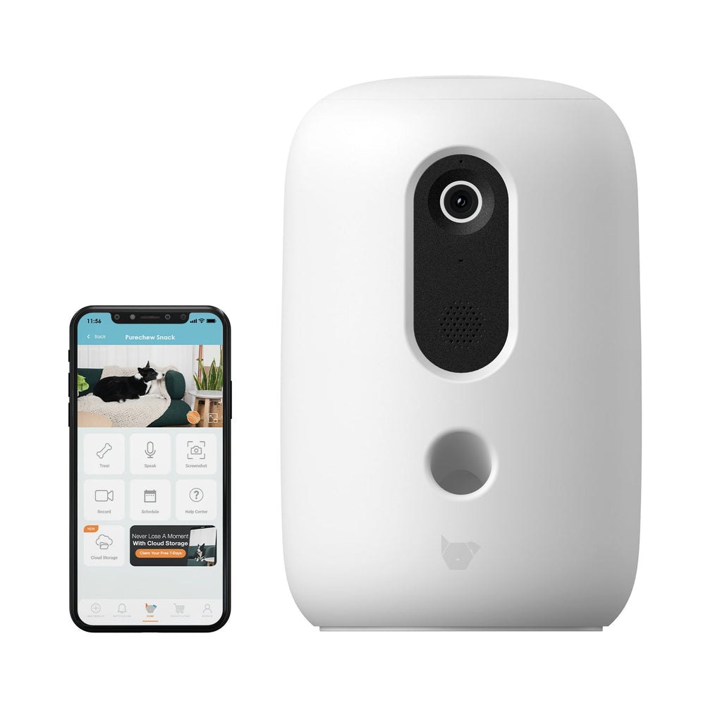 Purechew Smart Automated Pet Treat Dispenser with HD Camera & App Control