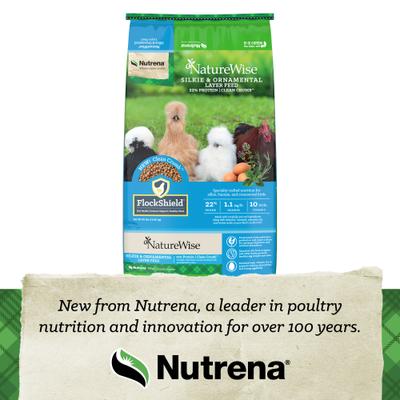 Nutrena 22% High-Protein Silkie & Ornamental Layer Chicken Feed Crumbles