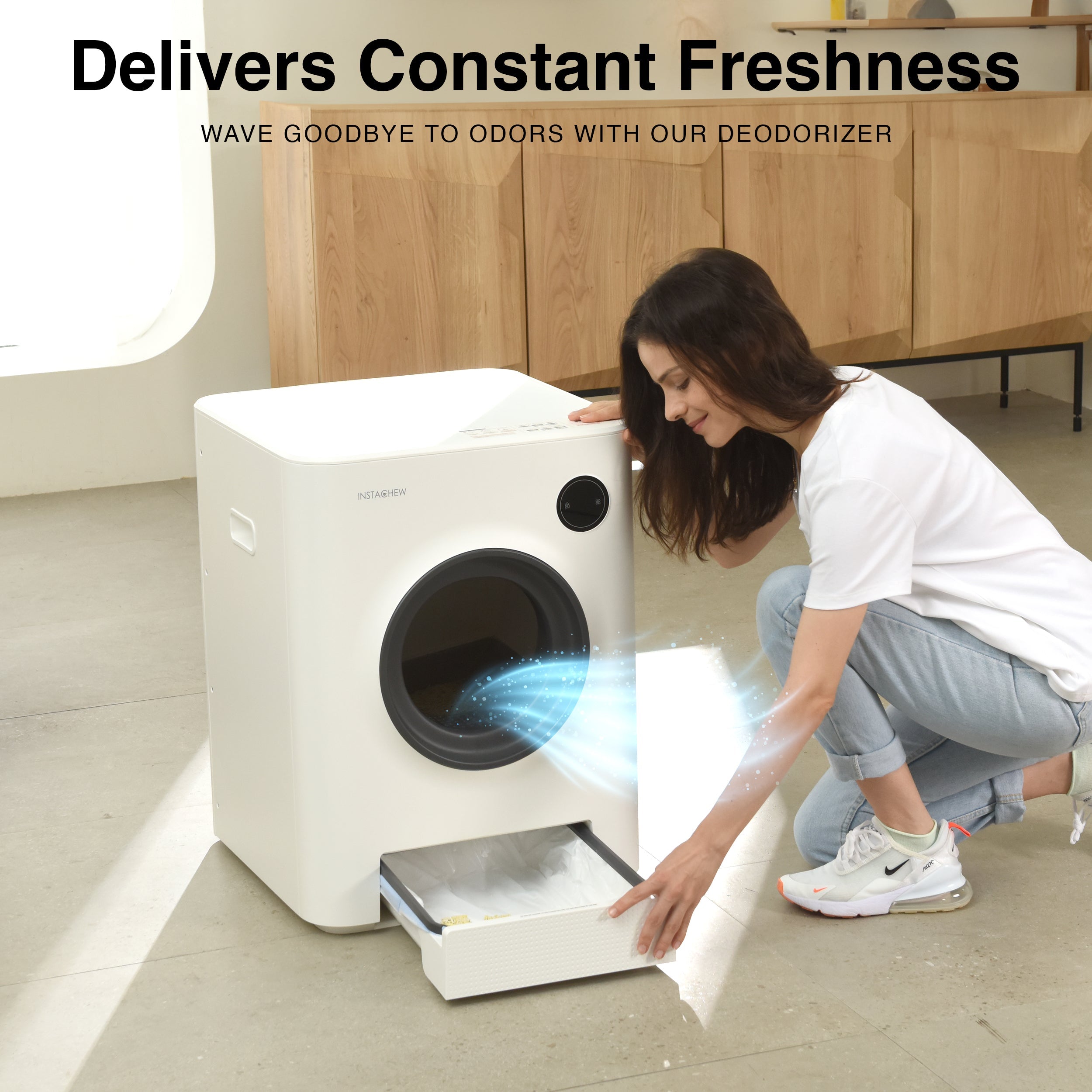 Purrclean Smart Automatic Self-Cleaning Multi-Cat Litter Box with App Control & Odor Removal