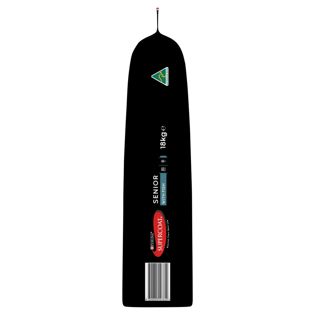 Supercoat SMARTBLEND Senior Dry Dog Food, Fish Recipe, Brain & Vision Support