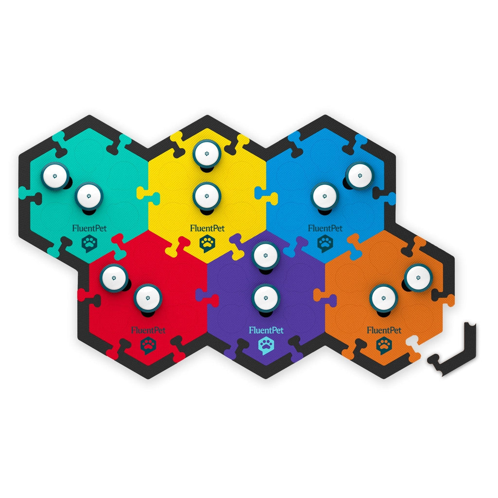 FluentPet HexTile Soundboard Edge Pieces Kit - Protect & Enhance Pet Communication