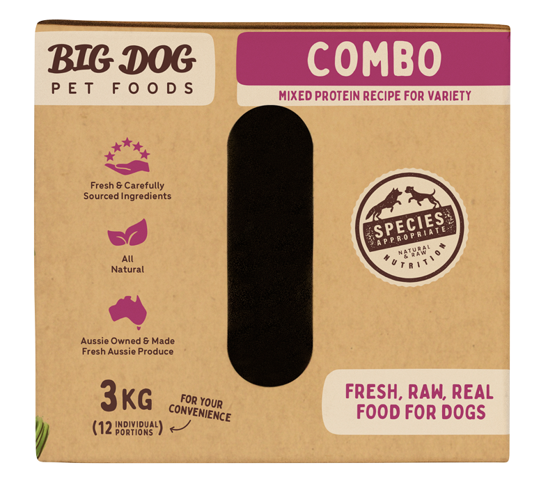 Big Dog Multi-Protein Raw Frozen Dog Food Patties for Optimal Canine Health