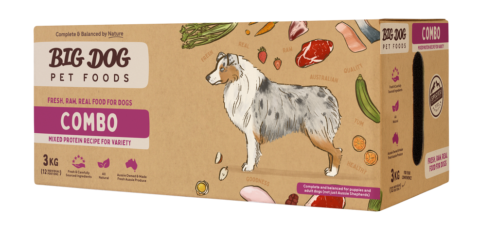 Big Dog Multi-Protein Raw Frozen Dog Food Patties for Optimal Canine Health