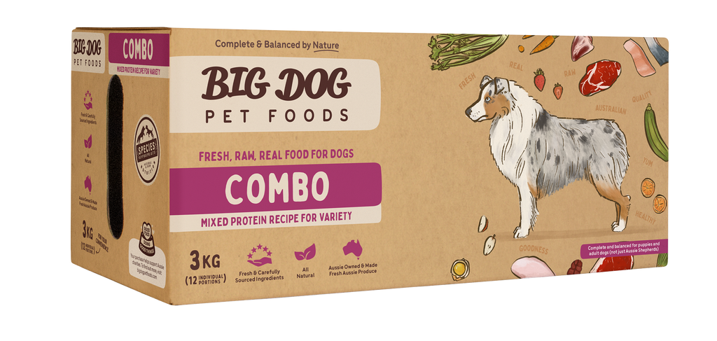 Big Dog Multi-Protein Raw Frozen Dog Food Patties for Optimal Canine Health