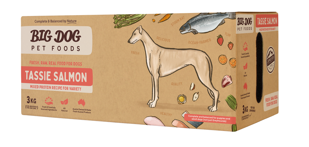 Big Dog Raw Tasmanian Salmon Recipe for Dogs: Omega-3 Rich & Balanced