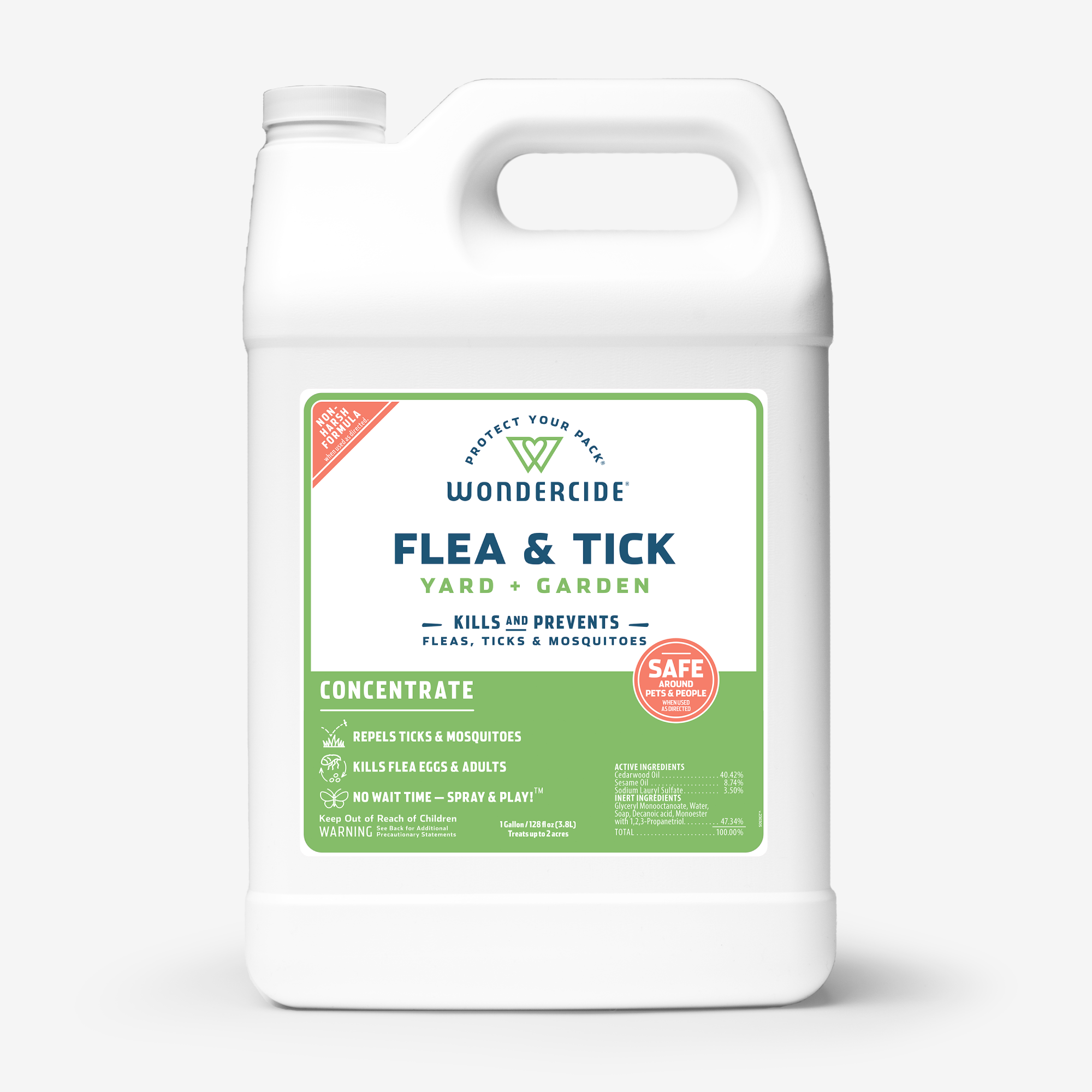 Wondercide Plant-Powered Flea Tick Mosquito Yard Concentrate - Pet & Family Safe