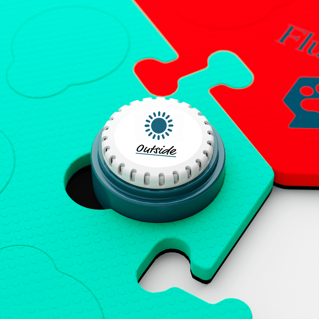 FluentPet Dog Communication Button Ideogram Stickers 2-Pack for Pet Training