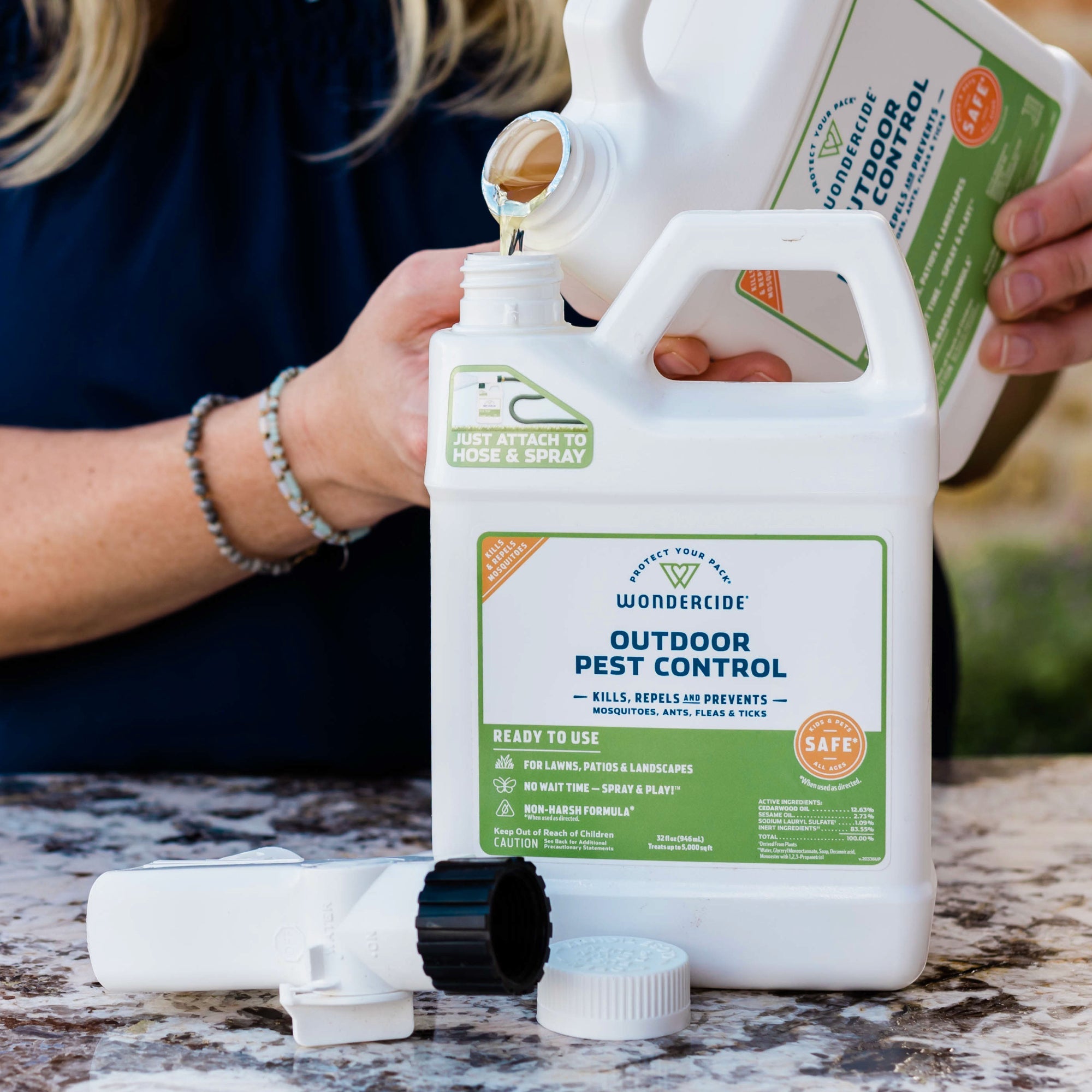 Wondercide Natural Outdoor Pest Control Concentrate: Kills Mosquitoes, Ants, Fleas, Ticks