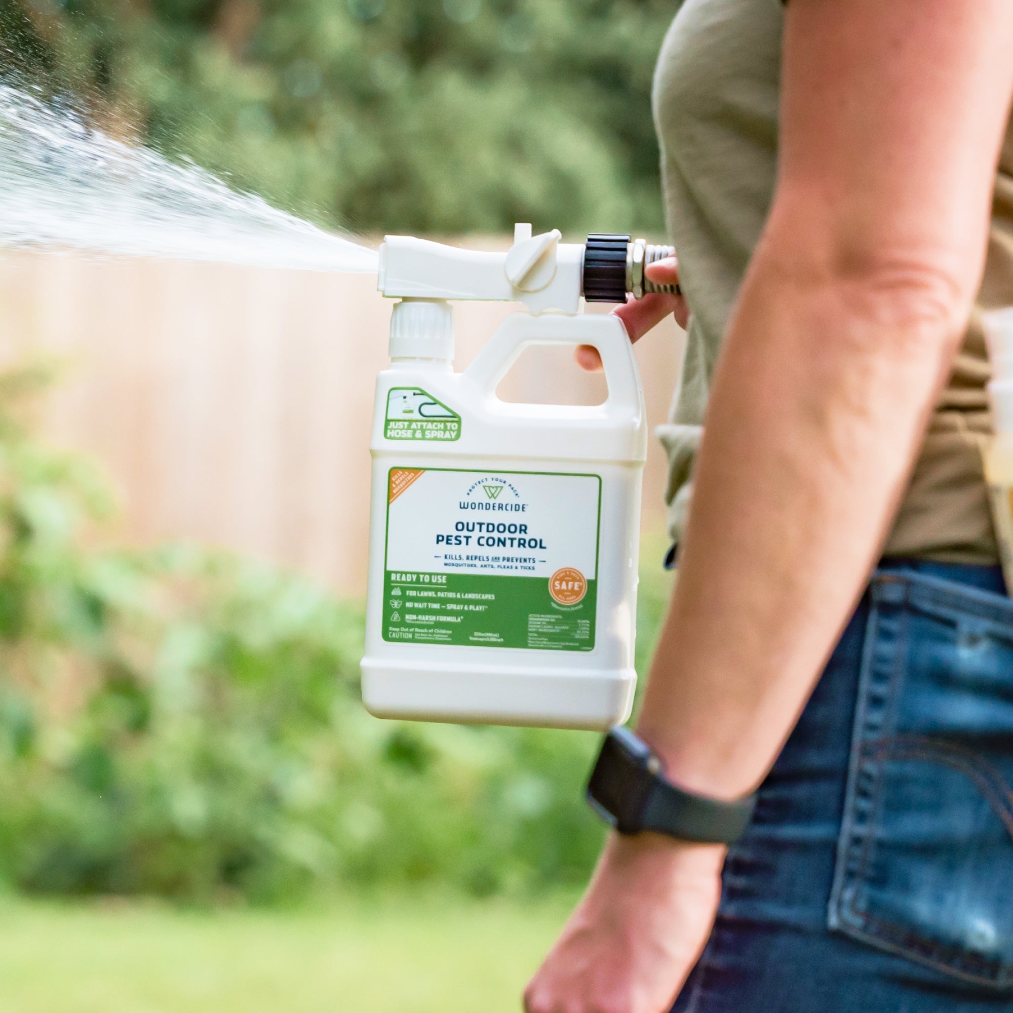 Wondercide Plant-Powered Mosquito Yard Spray Refill Starter Kit 15,000 Sq Ft