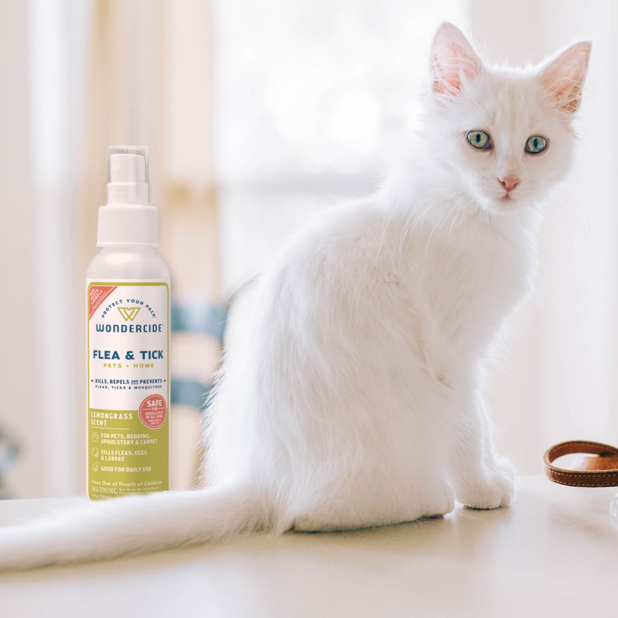 Wondercide Plant-Powered Lemongrass Flea & Tick Spray for Pets & Home