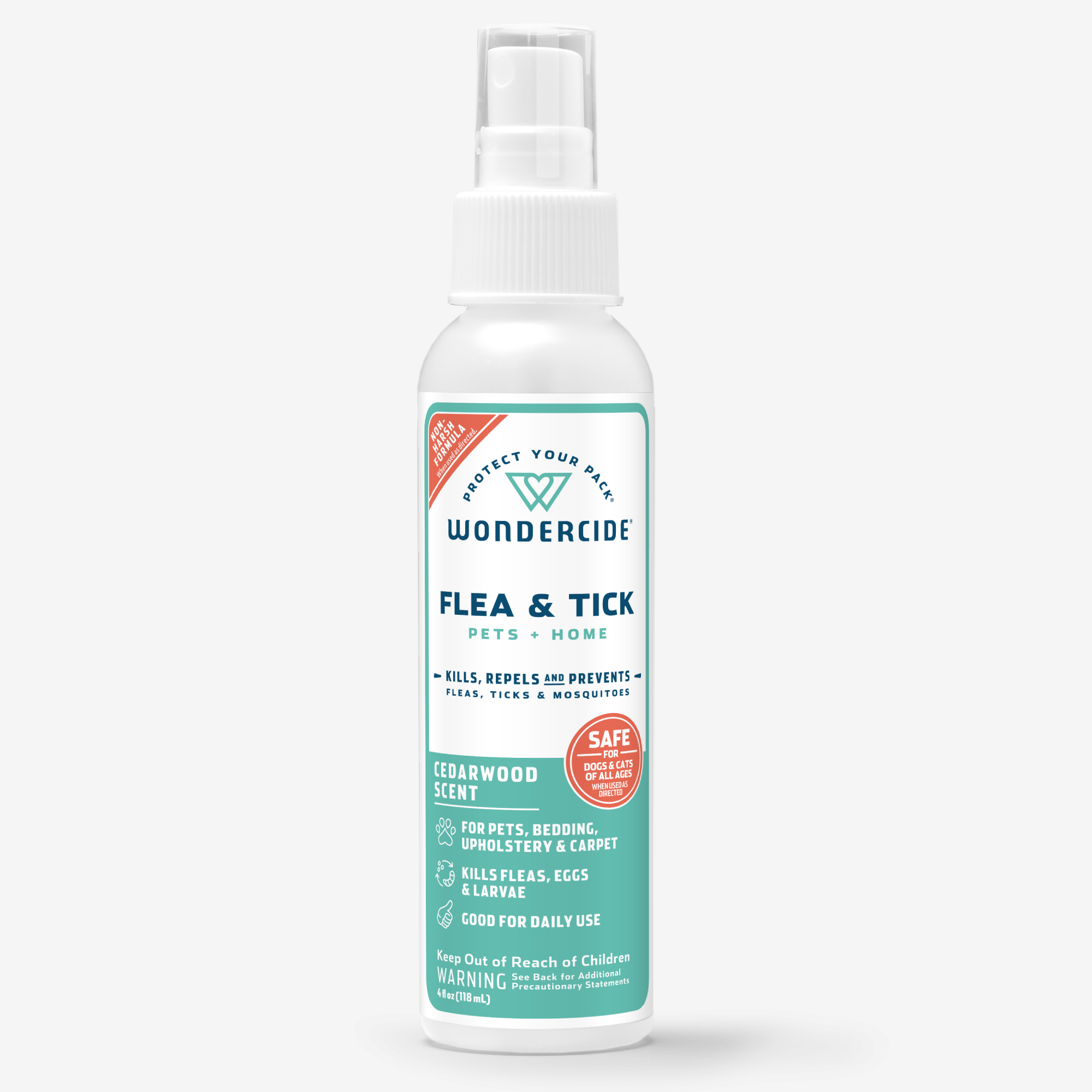 Wondercide Plant-Powered Flea & Tick Spray for Dogs, Cats & Home Protection