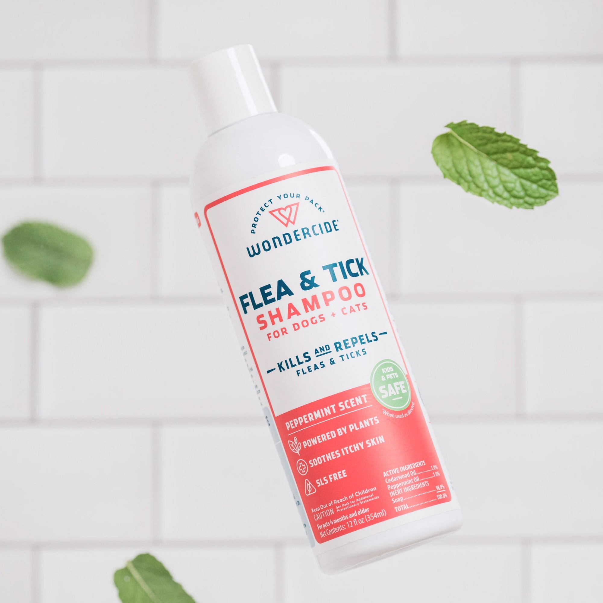 Wondercide Plant-Powered Peppermint Flea & Tick Dog & Cat Shampoo