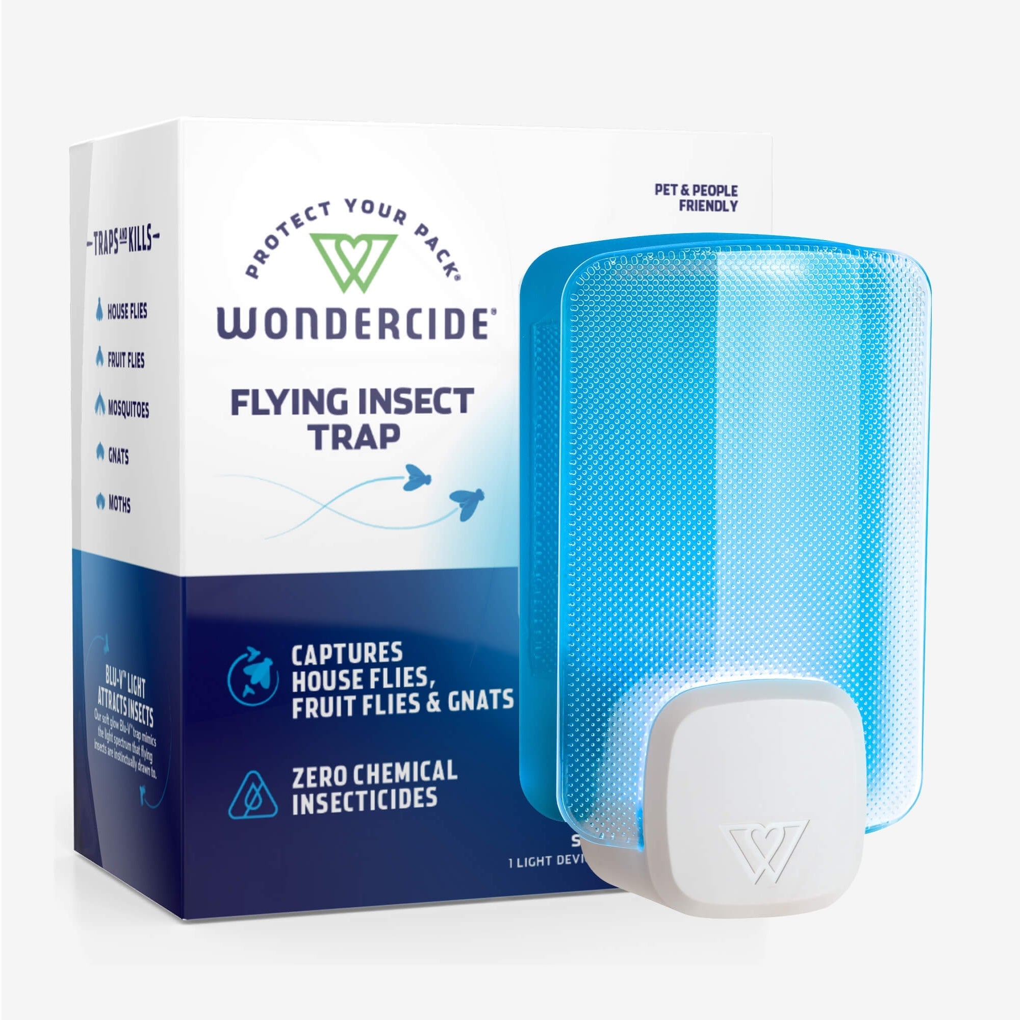 Wondercide Indoor UV Light Flying Insect Trap for Mosquitoes, Flies, Gnats