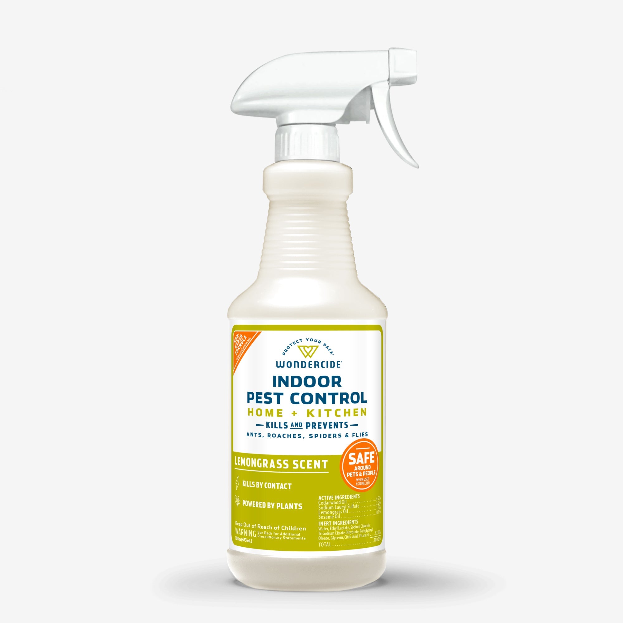 Wondercide Lemongrass Indoor Pest Control Spray for Home & Kitchen