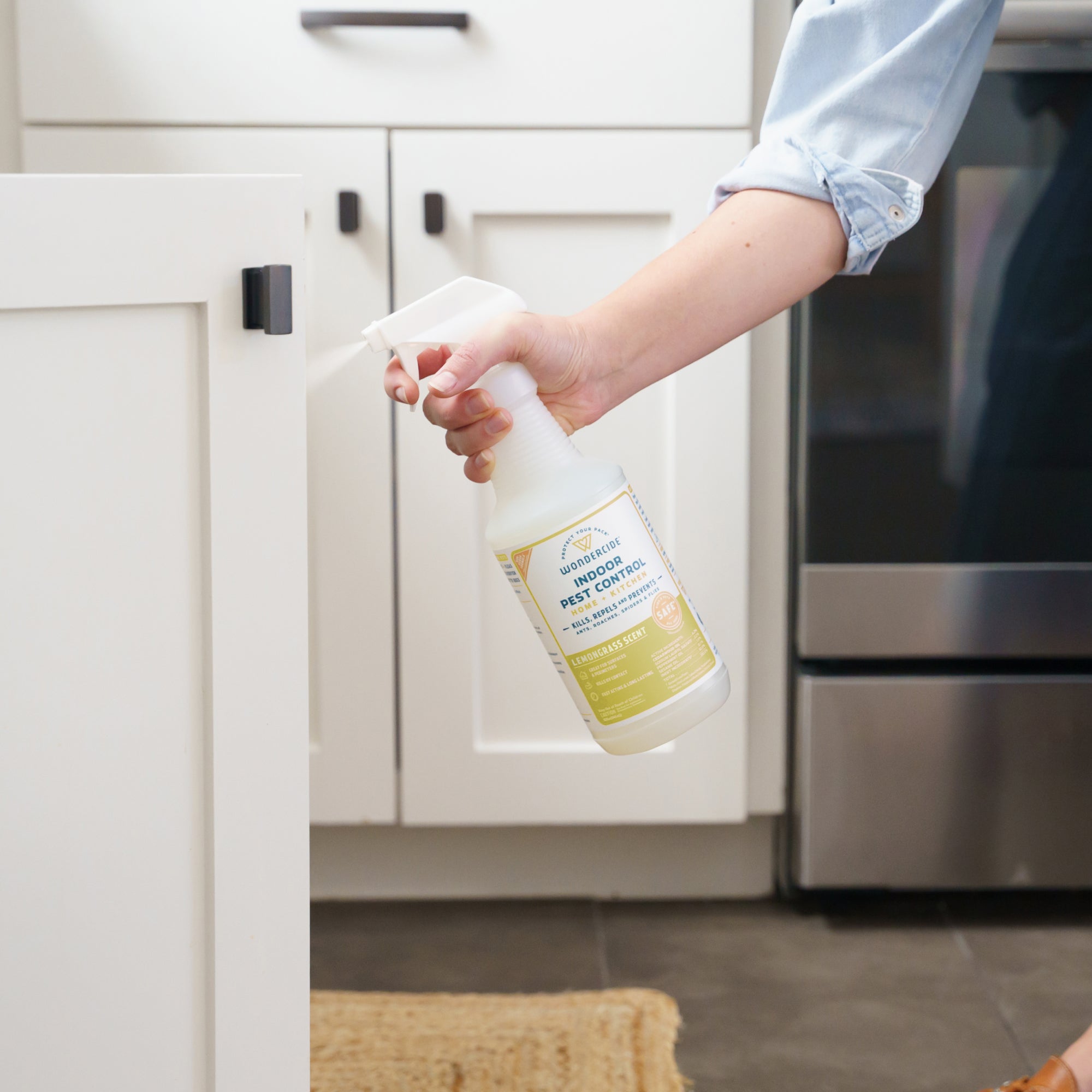 Wondercide Lemongrass Indoor Pest Control Spray for Home & Kitchen
