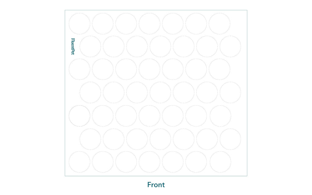 FluentPet Dog Communication Button Ideogram Stickers 2-Pack for Pet Training