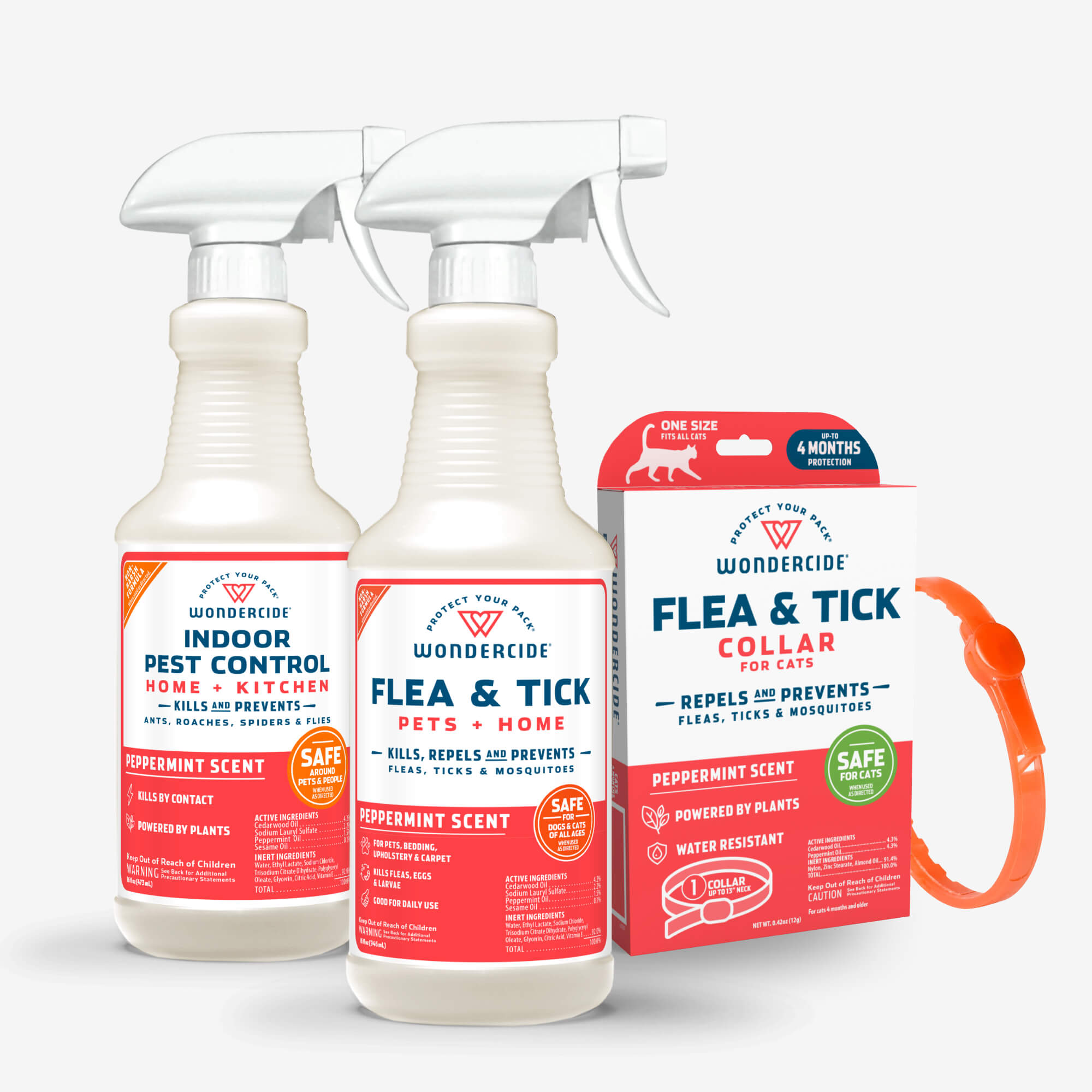 Peppermint Pet & Home Flea Tick Pest Control Spray Collar Bundle