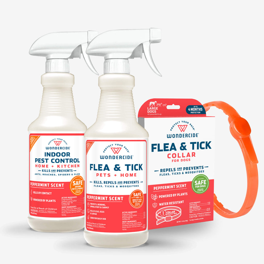 Peppermint Pet & Home Flea Tick Pest Control Spray Collar Bundle