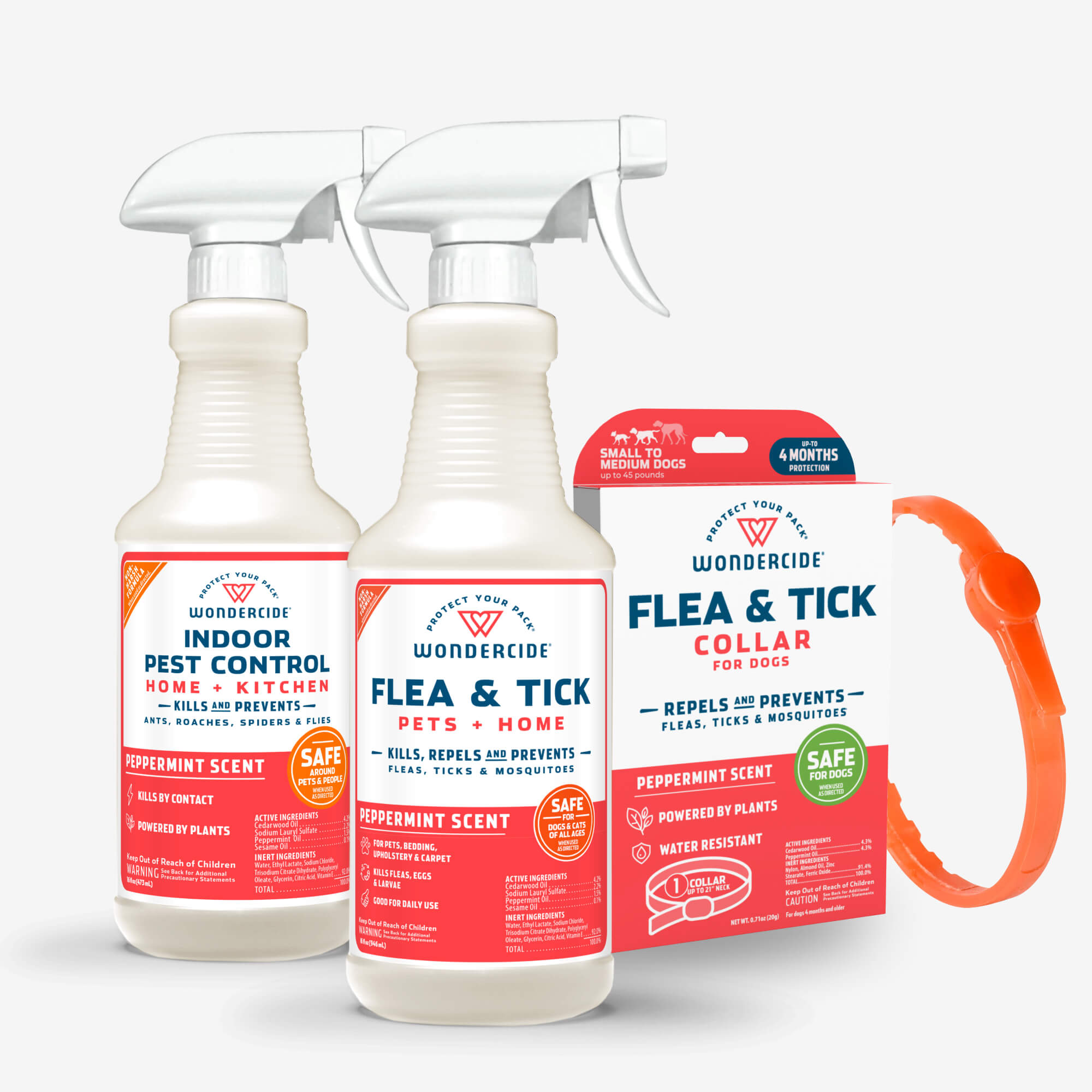 Peppermint Pet & Home Flea Tick Pest Control Spray Collar Bundle