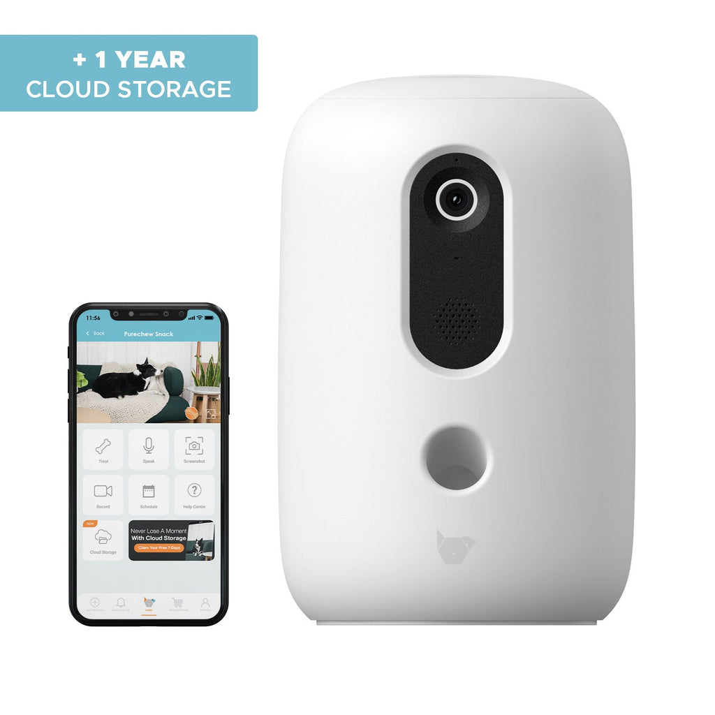 Purechew Smart Automated Pet Treat Dispenser with HD Camera & App Control