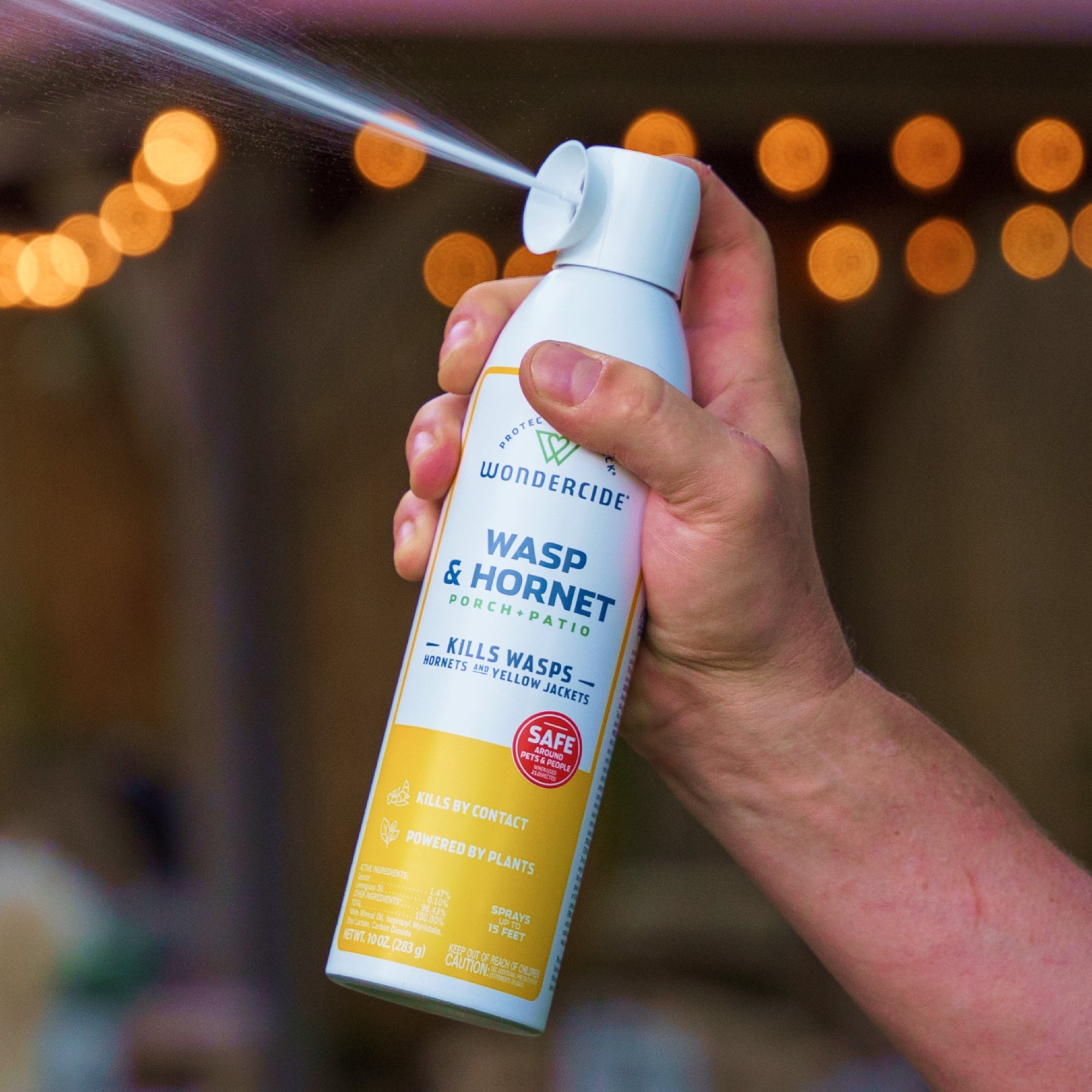 Wondercide Plant-Powered Wasp & Hornet Killer Spray for Outdoor Areas