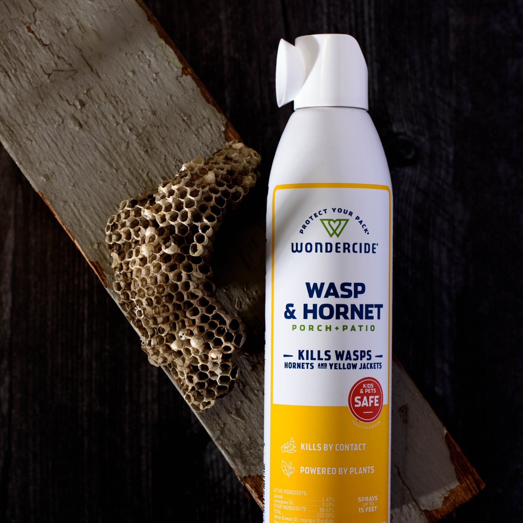Wondercide Plant-Powered Wasp & Hornet Killer Spray for Outdoor Areas