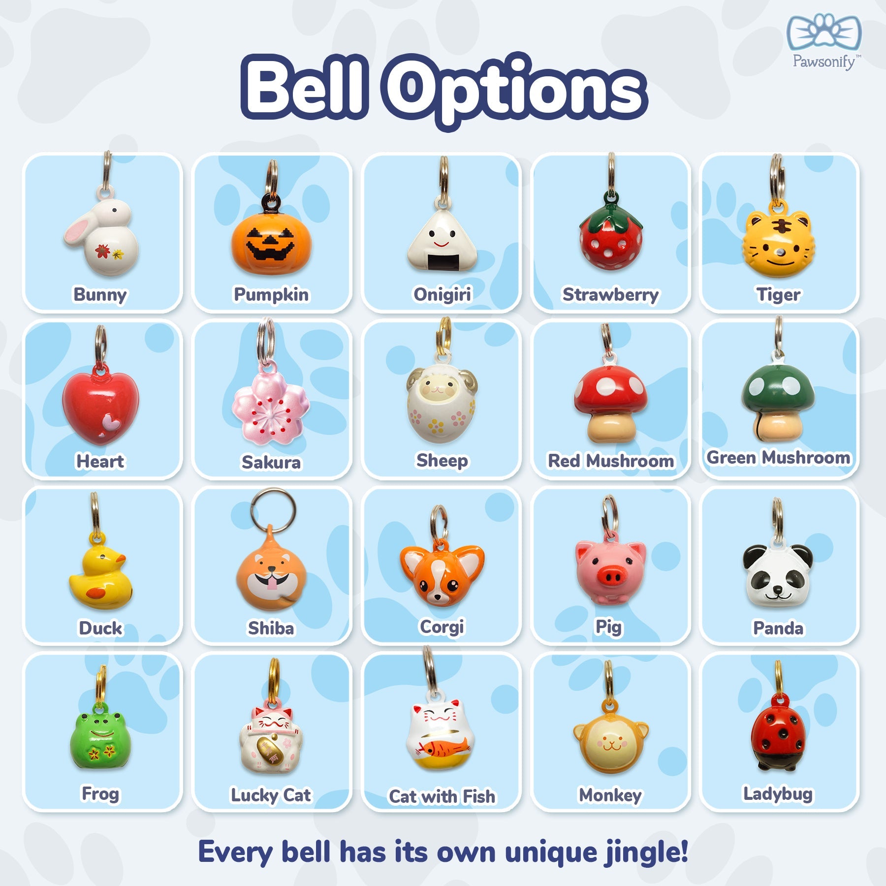 Pawsonify Fun Pet Collar Jingle Bells - Unique Styles & Sounds