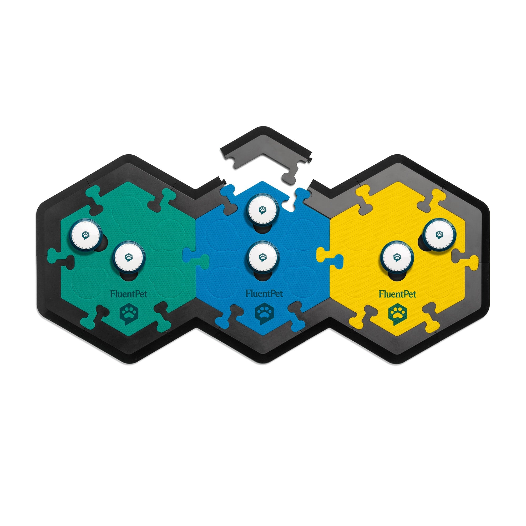 FluentPet HexTiles Durable Plastic Frame Pieces: Secure Alignment & Connector Protection