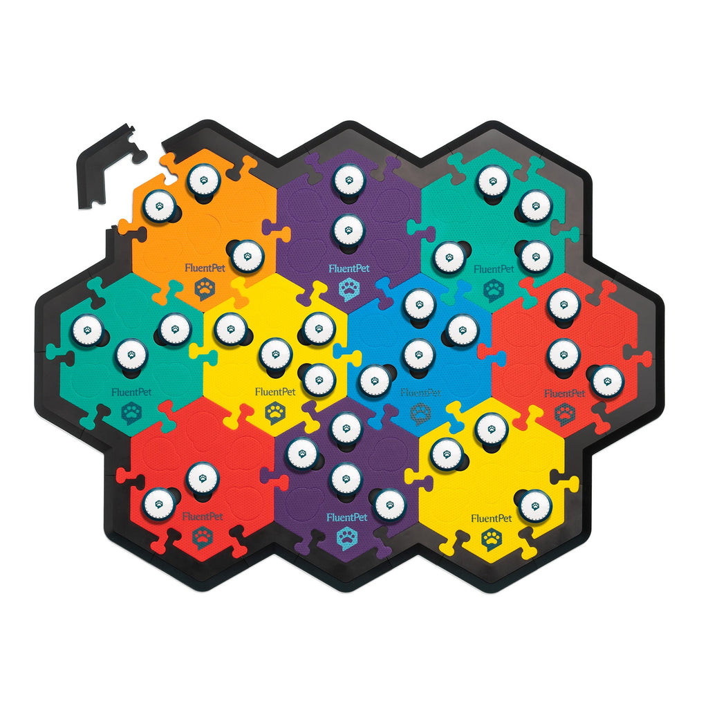 FluentPet HexTiles Durable Plastic Frame Pieces: Secure Alignment & Connector Protection