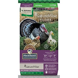 Nutrena NatureWise 20% All Flock High-Protein Pellet Feed for Healthy Poultry